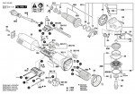 Bosch 3 601 H24 804 GWS 14-125 Angle Grinder Spare Parts